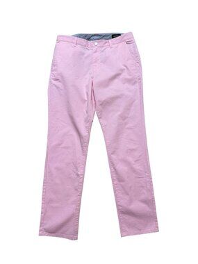 Bonobos Pink Slim Fit Chino Pants Mens 34x32 Stretch Cotton Golf